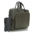 Cумка Piquadro Black Square/Green CA4027B3_VE
