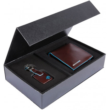 Подарочный набор Piquadro BL SQUARE/Cognac ACBOX13B2R_MO Подарочный набор Piquadro BL SQUARE/Cognac ACBOX13B2R_MO
