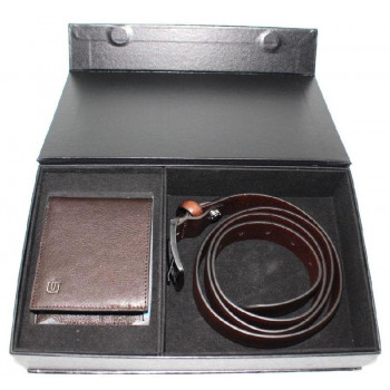 Подарочный набор Piquadro BK SQUARE/D.Brown CUBOX14B3R_TM