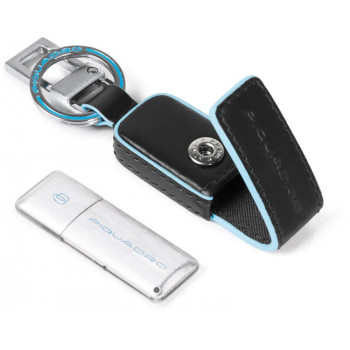 Брелок з флешкою 64Gb Piquadro Blue Square (B2) Black AC5597B2_N