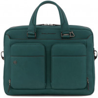 Сумка для ноутбука Piquadro Black Square (B3) Cinnabar Green CA2849B3_VE3