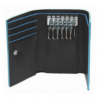 Ключница Piquadro Blue Square с отделением для 3 кредитных карт Ключница Piquadro Blue Square с отделением для 3 кредитных карт