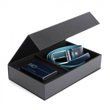 Подарочный набор Piquadro Blue Square (B2) Navy Blue CUBOX15B2R_BLU2 Подарочный набор Piquadro Blue Square (B2) Navy Blue CUBOX15B2R_BLU2