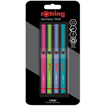 Набор ручек-лайнеров Rotring LINER 4шт 0,4 2166331