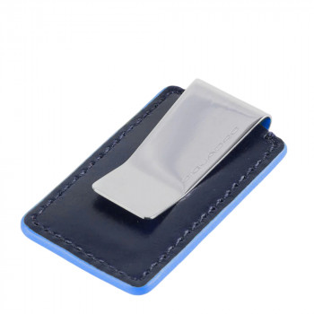 Затискач для грошей Piquadro Blue Square (B2) Navy Blue PP4857B2-BLU2
