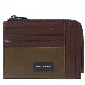 Кредитниця Piquadro Harper (AP) Green-Brown PU1243APR_VETM