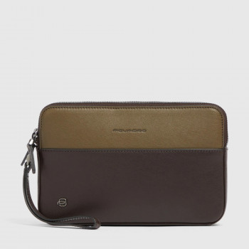 Сумочка / Клатч Piquadro Black Square (B3) Green-Brown AC3944B3R_VETM