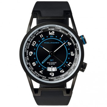 Часы Piquadro WWWATCH/Black муж/кварц/GMT/черн/рез.черн /50м/ST/PVD OR1003WW Часы Piquadro WWWATCH/Black муж/кварц/GMT/черн/рез.черн /50м/ST/PVD OR1003WW