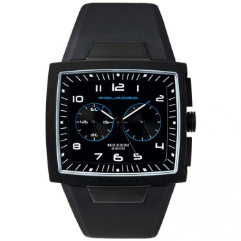 Часы Piquadro WWWATCH/Black муж/кварц/хроно/черн/рез.черн /50м/ST/PVD OR1009WW Часы Piquadro WWWATCH/Black муж/кварц/хроно/черн/рез.черн /50м/ST/PVD OR1009WW