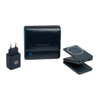Чехол с зарядкой 3-in-1 Piquadro Blue Square (B2) Navy Blue AC6864B2-BLU2