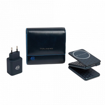 Чехол с зарядкой 3-in-1 Piquadro Blue Square (B2) Navy Blue AC6864B2-BLU2
