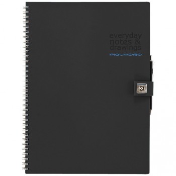 Блокнот Piquadro STATIONERY/Black A4 на кольцах (70стр) AR827P3_00 Блокнот Piquadro STATIONERY/Black A4 на кольцах (70стр) AR827P3_00