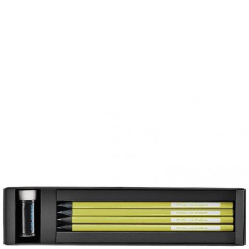 Коробка Piquadro STATIONERY/Green с 4 графит. карандашами HB + ластик + линейка WR2386P3_VE Коробка Piquadro STATIONERY/Green с 4 графит. карандашами HB + ластик + линейка WR2386P3_VE