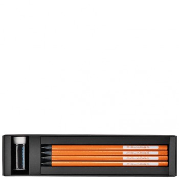 Коробка Piquadro STATIONERY/Orange с 4 графит. карандашами HB + ластик + линейка WR2386P3_AR Коробка Piquadro STATIONERY/Orange с 4 графит. карандашами HB + ластик + линейка WR2386P3_AR