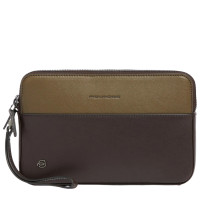 Сумочка / Клатч Piquadro Black Square (B3) Green-Brown AC3944B3R_VETM