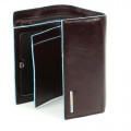 Портмоне Piquadro жен. верт. с отдел. д/монет BL SQUARE/Cognac PD1853B2_MO